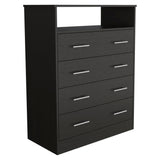 Peru L Four Drawer Dresser -Bedroom -Black