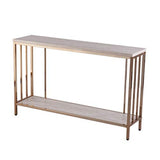 Brexlyn Faux Stone Console Table