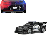 Ford Mustang GTD Police Black and White 1/64 Diecast Model Car by CM Models