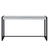 Macen Console - Black W/ Distressed White
