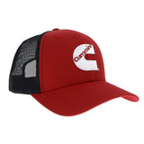 Cummins Trucker Hat CMN34732 Mens and Womens Mesh Back Baseball Cap Snapback Cummins Trucker Hat Diesel Tech Ball Cap Red