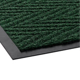 Chevron 6'x10' Forest Green Scraper/Wiper Mat