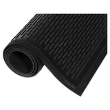 Tred Indoor/Outdoor Scraper Mat, Rubber - Black (Pack of 2)