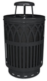 Cov40P-Rc-Bk-Vv Ergode Covington Can - Sleek And Contemporary Decorative Waste Receptacle For City Streets, Malls, Parks, And Of