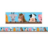 Farm Friends Farm Faces Border, 35 Feet