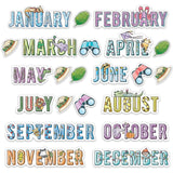 Safari Friends Months of the Year Mini Bulletin Board