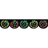 Dots on Black Apples Border, 35 Feet