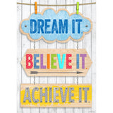 Dream it. Believe it. Achieve it. Inspire U Poster