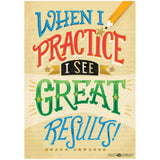 Whats Your Mindset? Inspire U Poster, When I Practice...
