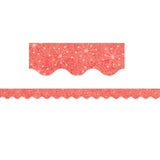 Mid-Century Mod Red Atomic Stars Border