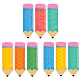 Mid-Century Mod Retro-Patterned Pencils 6 Designer Cut-Outs, Pack of 108