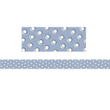 Doodle Dots on Gray Border, 35 Feet