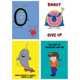 So Much Pun! Inspire U Positive Poster 4-Pack