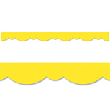 Yellow Stylish Scallops Border, 35 Feet