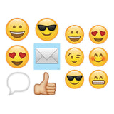 Emojis 3 and 6 Designer Cut-Outs, 72/Set