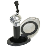 Scandvik Black And Ss Recessed Transom Shower Vetical/