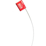 Global Industrial™ Metal Cable Seal 1/16X12L Red 50/Pack