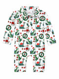 Santa Saurus L/S Polo One-Piece