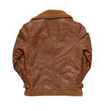 Chelsea Women's Leather Jacket Faux Shearling