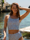 Cherries Square Neck Crop Top