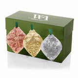Christmas Botanicals Ornament Set- Mixed Metal