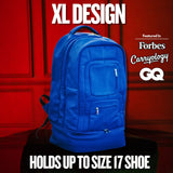 Royal Blue Leather Carryon Bag (XL Design) *Holds Size 17