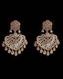 DER903 Haifa Polki earrings - Pearls( READY TO SHIP )