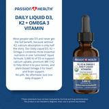 D3, K2 & Omega-3 Daily Liquid Vitamins