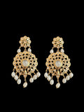 DLN119 Moissanite Polki Asif jaahi Rani haar with pearls ( READY TO SHIP )