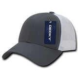 Decky 214CHAWHT Low Crown Mesh Golf Cap Charcol White