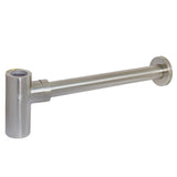 Kingston Brass DD8108 Trimscape 11/4 Inch OD Brass Round Siphon Bottle Trap, Brushed Nickel