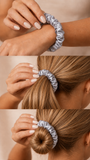 Soft Satin Ruffle Elastics - 2pc