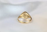 Miraculous Medal Signet Ring in 14k Gold