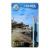 Graduate Aquarell Colored Pencils, Metal Box of 12