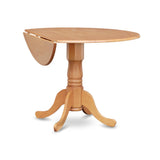 Dlav5-Oak-W 5 Pc Kitchen Table Set-Drop Leaf Table And 4 Dinette Chairs