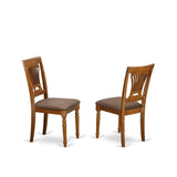Dlpl5-Sbr-C 5 Pc Kitchen Nook Dining Set-Round Table Plus 4 Dinette Chairs