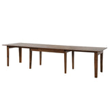 Sunset Trading Simply Brook 12 Piece 134 Rectangular Extendable Table Dining Set | Sideboard| Amish Brown | Seats 12