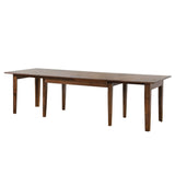 Sunset Trading Simply Brook 134 Rectangular Extendable Dining Table | Amish Brown | Seats 12