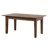 Sunset Trading Simply Brook 134 Rectangular Extendable Dining Table | Amish Brown | Seats 12