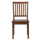 Sunset Trading Simply Brook 5 Piece 60 Rectangular Table Dining Set| 4 Chairs | Amish Brown | Seats 7