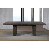 Sunset Trading Cali 96 Rectangular Extendable Dining Table| Brown Solid Wood | Seats 8