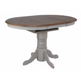 Sunset Trading Country Grove 6 Piece 42 Round To 60 Oval Extendable Pub Table Set | 4 Barstools With Arms | Counter Height D