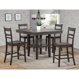 Sunset Trading Shades Of Gray Slat Back Stools | Set Of 2