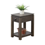 Sunset Tradingshades Of Gray 3 Piece Living Room Table Set With Drawers And Shelves