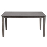 Sunset Trading Shades Of Gray 6 Piece 60 Rectangular Dining Table Set | 4 Chairs | Bench | Seats 6