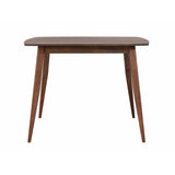 Sunset Trading Mid Century 5 Piece 48 Square Counter Height Pub Table Dining Set | Padded Performance Fabric Seats | Seats 6