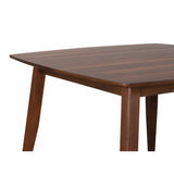 Sunset Trading Mid Century 5 Piece 48 Square Counter Height Pub Table Dining Set | Padded Performance Fabric Seats | Seats 6