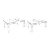 Sunset Trading Black Cherry Selections 72 Rectangular Extendable Dining Table | Antique Black And Cherry | Seats 8