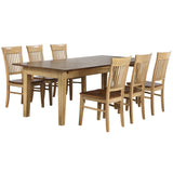 Sunset Trading Brook 7 Piece 134 Rectangular Extendable Dining Table | Seats 12