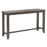 Sunset Trading Shades Of Gray 65 Rectangular Narrow Pub Table | Small Space Counter Height Dining | Sofa Console | Seats 6